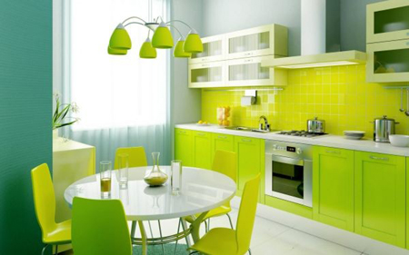 Thiết kế ngôi nhà với gam màu xanh vỏ xanh tươi mát